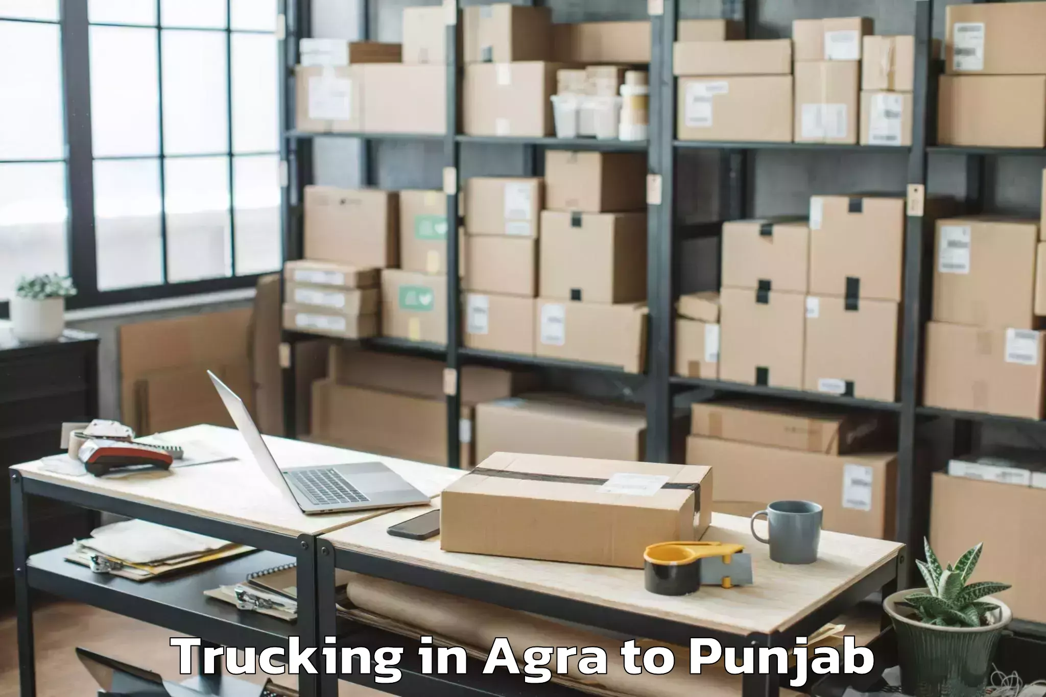 Top Agra to Dhilwan Trucking Available